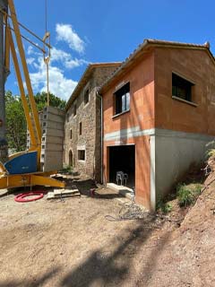 Extension maison pierre