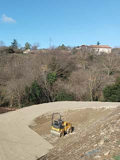 Cheminement accès chantier
